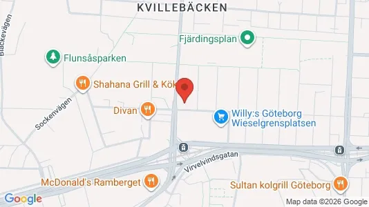 Lägenheter att hyra i Lundby - kort over placeringen