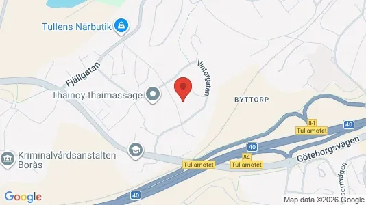 Lägenheter att hyra i Borås - kort over placeringen