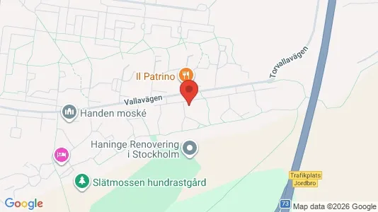 Lägenheter att hyra i Haninge - kort over placeringen