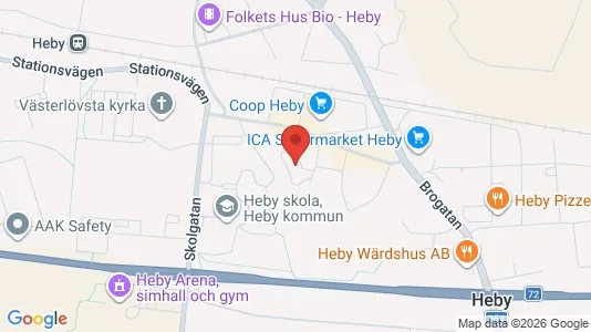 Lägenheter att hyra i Heby - kort over placeringen