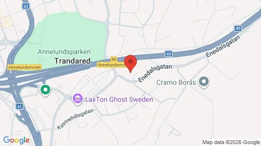 Lägenheter att hyra i Borås - kort over placeringen