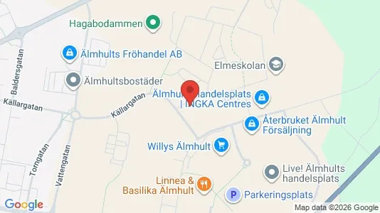 Lägenheter att hyra i Älmhult - kort over placeringen