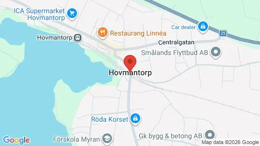 Lägenheter att hyra i Växjö - kort over placeringen