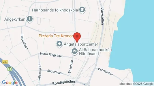 Lägenheter att hyra i Härnösand - kort over placeringen