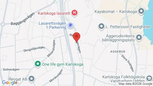 Lägenheter att hyra i Karlskoga - kort over placeringen
