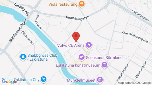 Lägenheter att hyra i Eskilstuna - kort over placeringen