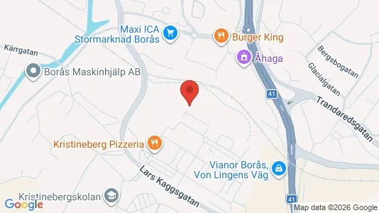 Lägenheter att hyra i Borås - kort over placeringen