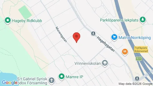 Lägenheter att hyra i Norrköping - kort over placeringen