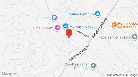 Lägenheter att hyra i Salem - kort over placeringen