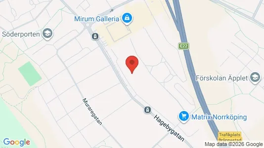 Lägenheter att hyra i Norrköping - kort over placeringen
