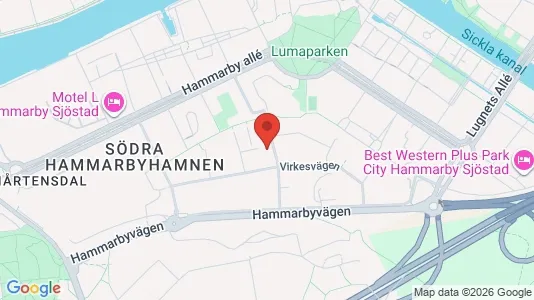 Lägenheter att hyra i Hammarbyhamnen - Bild från Google Street View