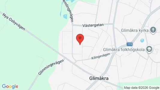 Lägenheter att hyra i Östra Göinge - kort over placeringen