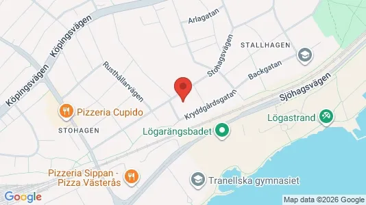 Lägenheter att hyra i Västerås - kort over placeringen