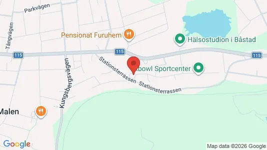 Lägenheter att hyra i Båstad - kort over placeringen