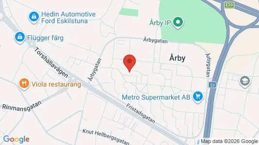 Lägenheter att hyra i Eskilstuna - kort over placeringen