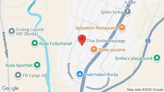 Lägenheter att hyra i Borås - kort over placeringen