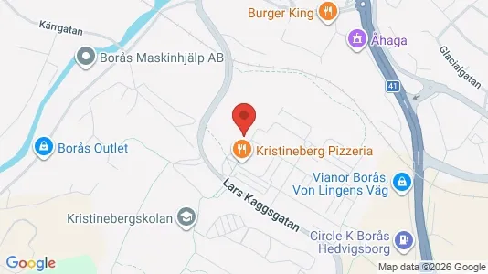 Lägenheter att hyra i Borås - kort over placeringen