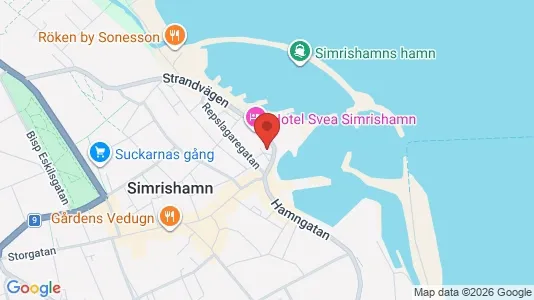 Lägenheter att hyra i Simrishamn - kort over placeringen