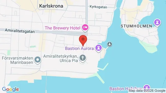 Lägenheter att hyra i Karlskrona - kort over placeringen