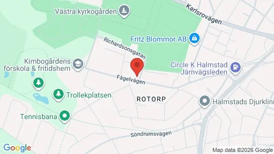 Lägenheter att hyra i Halmstad - kort over placeringen