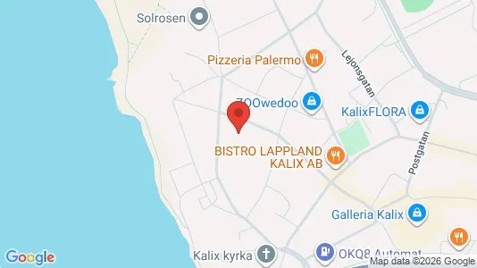 Lägenheter att hyra i Kalix - kort over placeringen