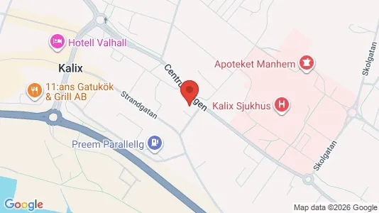 Lägenheter att hyra i Kalix - kort over placeringen