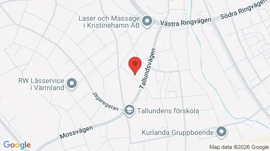 Lägenheter att hyra i Kristinehamn - kort over placeringen