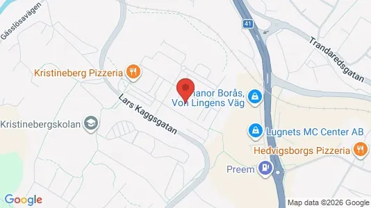 Lägenheter att hyra i Borås - kort over placeringen