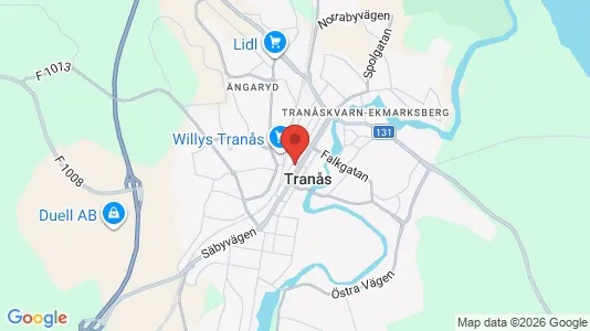 Lägenheter att hyra i Tranås - kort over placeringen
