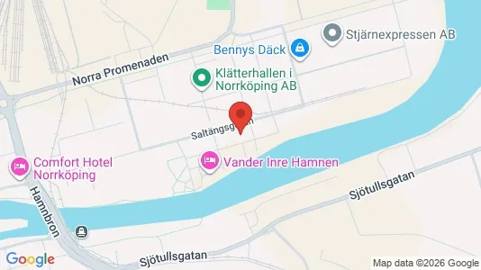Lägenheter att hyra i Norrköping - kort over placeringen