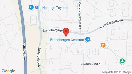 Lägenheter att hyra i Haninge - kort over placeringen