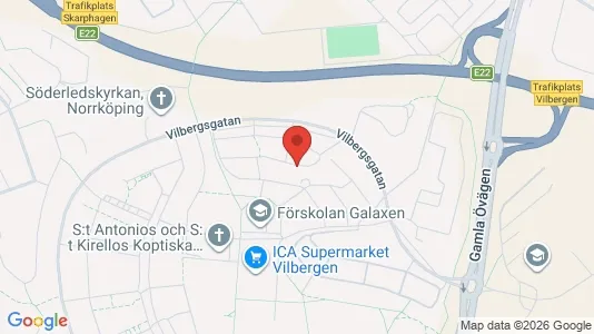 Lägenheter att hyra i Norrköping - kort over placeringen