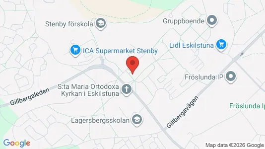 Lägenheter att hyra i Eskilstuna - kort over placeringen