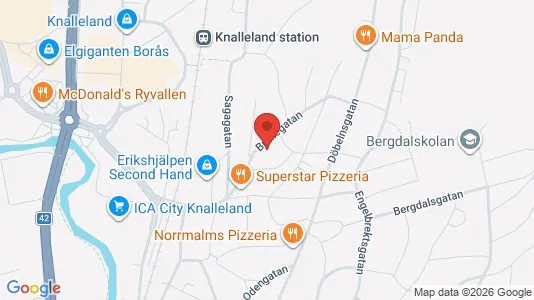 Lägenheter att hyra i Borås - kort over placeringen