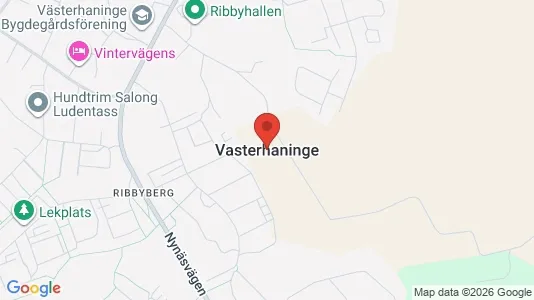 Lägenheter att hyra i Haninge - kort over placeringen