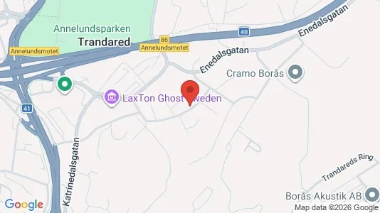 Lägenheter att hyra i Borås - kort over placeringen