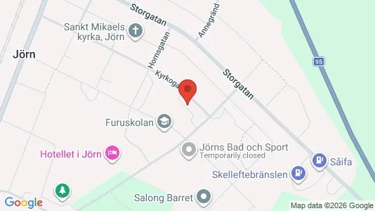 Lägenheter att hyra i Skellefteå - kort over placeringen