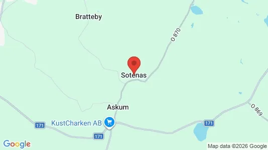 Hus att hyra i Sotenäs - kort over placeringen
