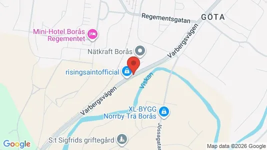 Lägenheter att hyra i Borås - kort over placeringen