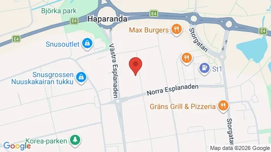 Lägenheter att hyra i Haparanda - kort over placeringen
