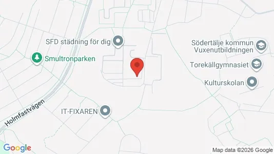 Lägenheter att hyra i Södertälje - kort over placeringen