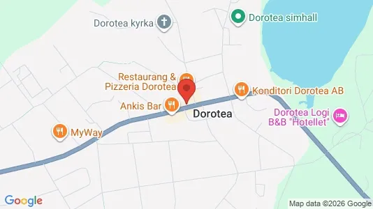Lägenheter att hyra i Dorotea - kort over placeringen