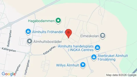 Lägenheter att hyra i Älmhult - kort over placeringen