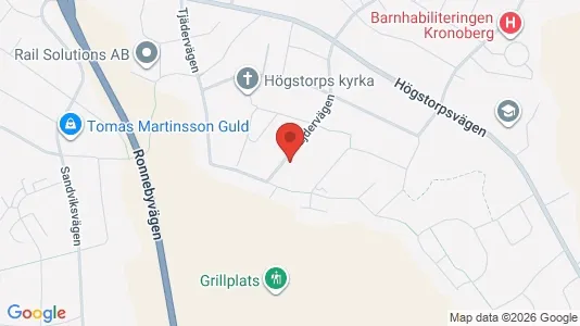 Lägenheter att hyra i Växjö - kort over placeringen