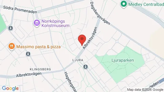 Lägenheter att hyra i Norrköping - kort over placeringen