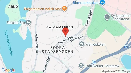 Lägenheter att hyra i Karlskrona - Bild från Google Street View