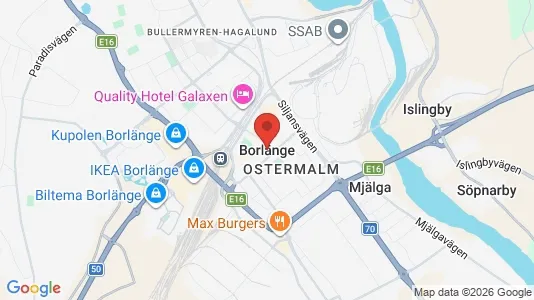 Rum att hyra i Borlänge - Bild från Google Street View