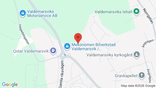 Lägenheter att hyra i Valdemarsvik - Bild från Google Street View