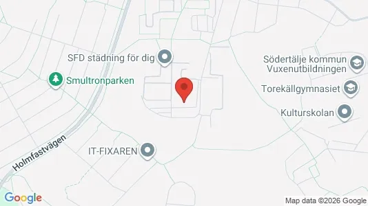 Lägenheter att hyra i Södertälje - kort over placeringen