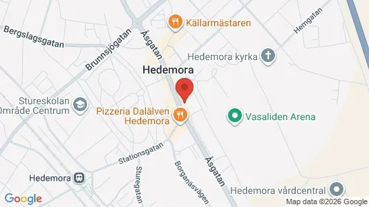 Lägenheter att hyra i Hedemora - kort over placeringen